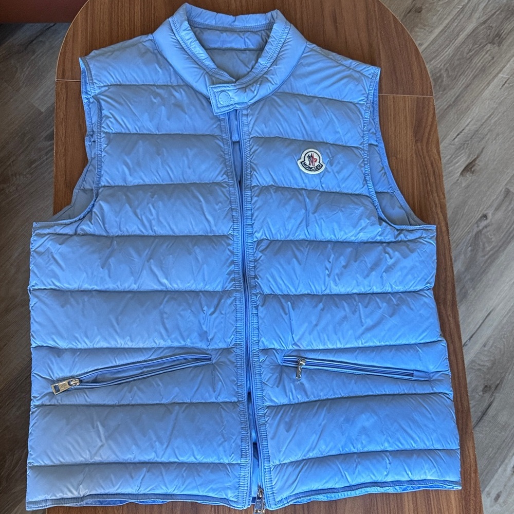Moncler Light Blue Puffer Vest